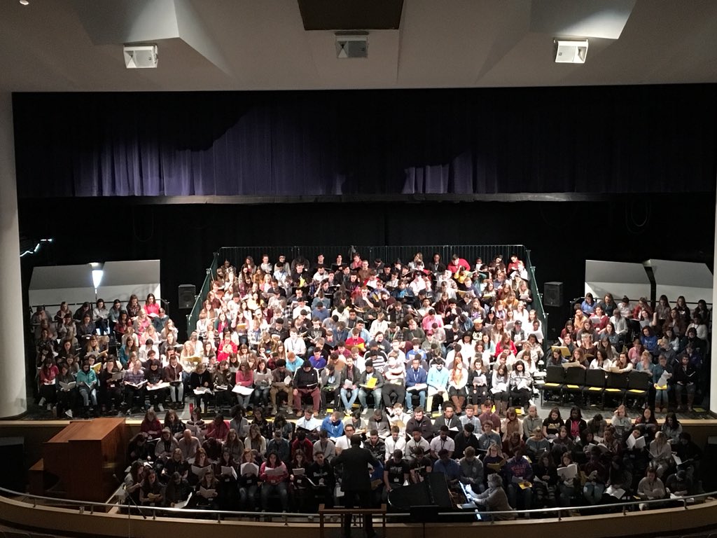 Rehearsal is under way and sounds amazing, go choir go!