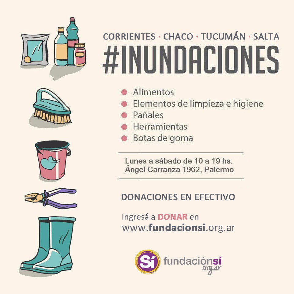 lozano_manuel's tweet photo. #Inundaciones  La situación en Santa Victoria es muy compleja. Desde donde estés podes ayudarnos!!!!! https://t.co/fTwr563bof