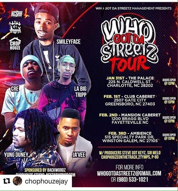 TrappersNHotel's tweet photo. Tonight! #Fayetteville #FortBragg #ChopHouze #follow #like4like #NewCarolina #whogotdastreetz Tour #Djs #Producers #Models #Host #managerlife #HotNewHipHop #Pullup #TrappersInn #Streaming https://t.co/eOwgf8g4Vy