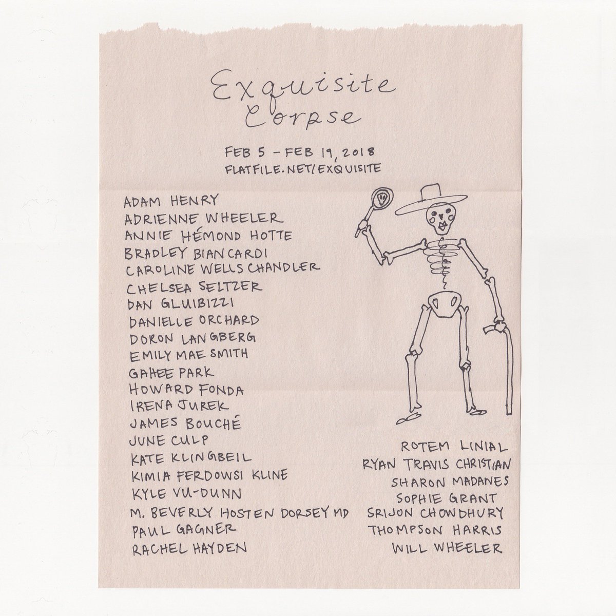 drawernyc's tweet photo. Online Monday 2/5!! #exquisitecorpse https://t.co/9UtOpVzeys