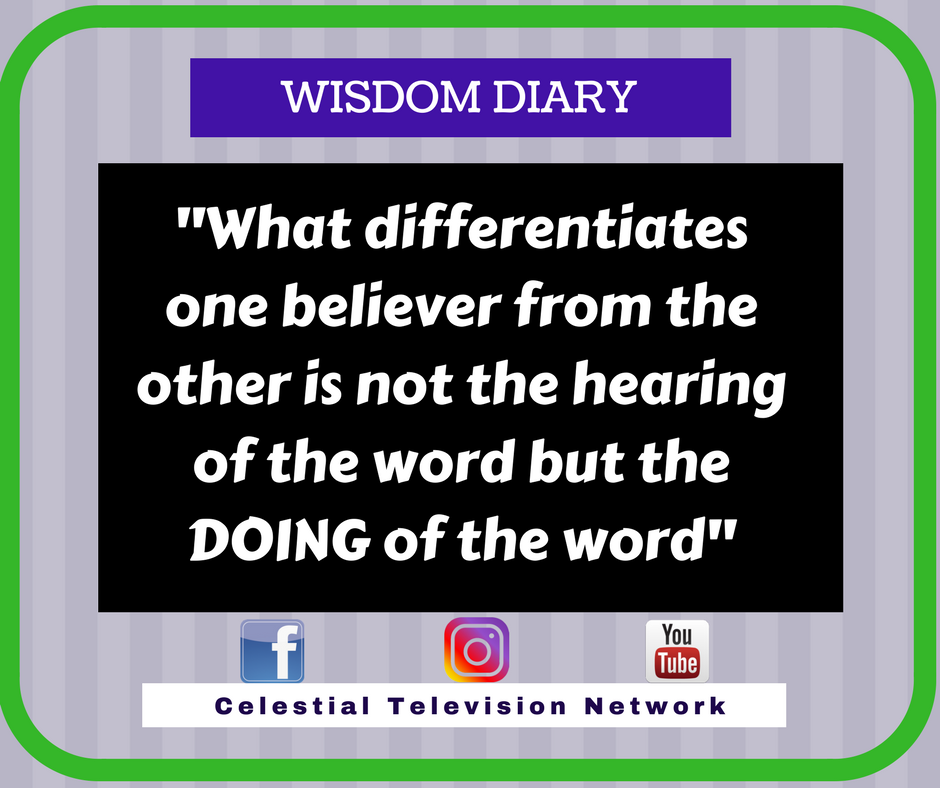 celetvnetwork's tweet photo. James 1:22 (But be ye doers of the word and not hearers only, deceiving your own selves) https://t.co/v6yeYCthv1