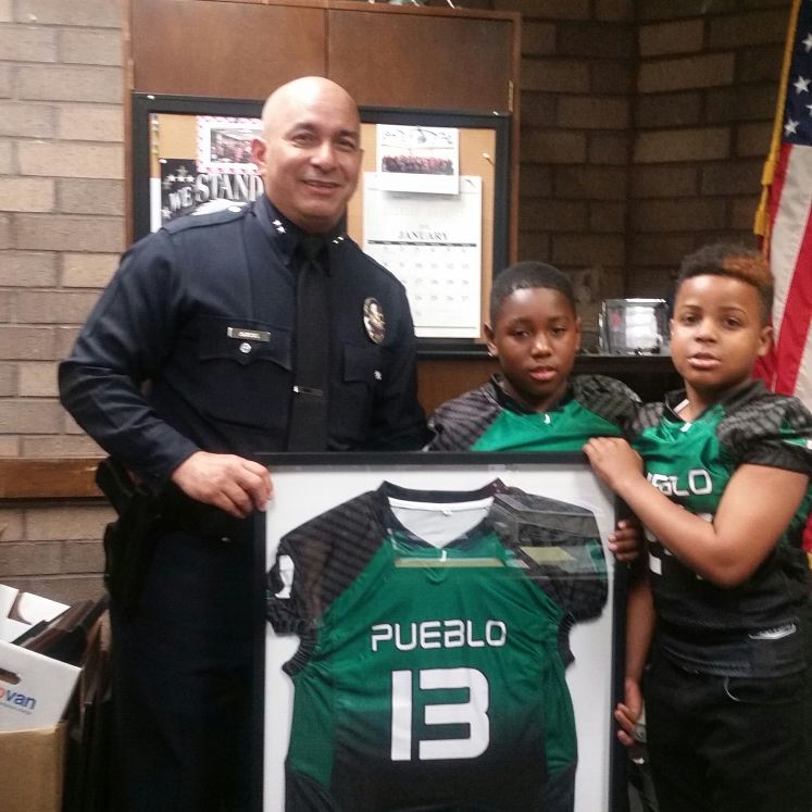 PuebloUnited's tweet photo. In appreciation of our first season! A special thank you to @LAPD_ARCOS @LAPDRIMKUNAS and HACLA CEO Doug Guthrie. https://t.co/bsJMvE2xWb