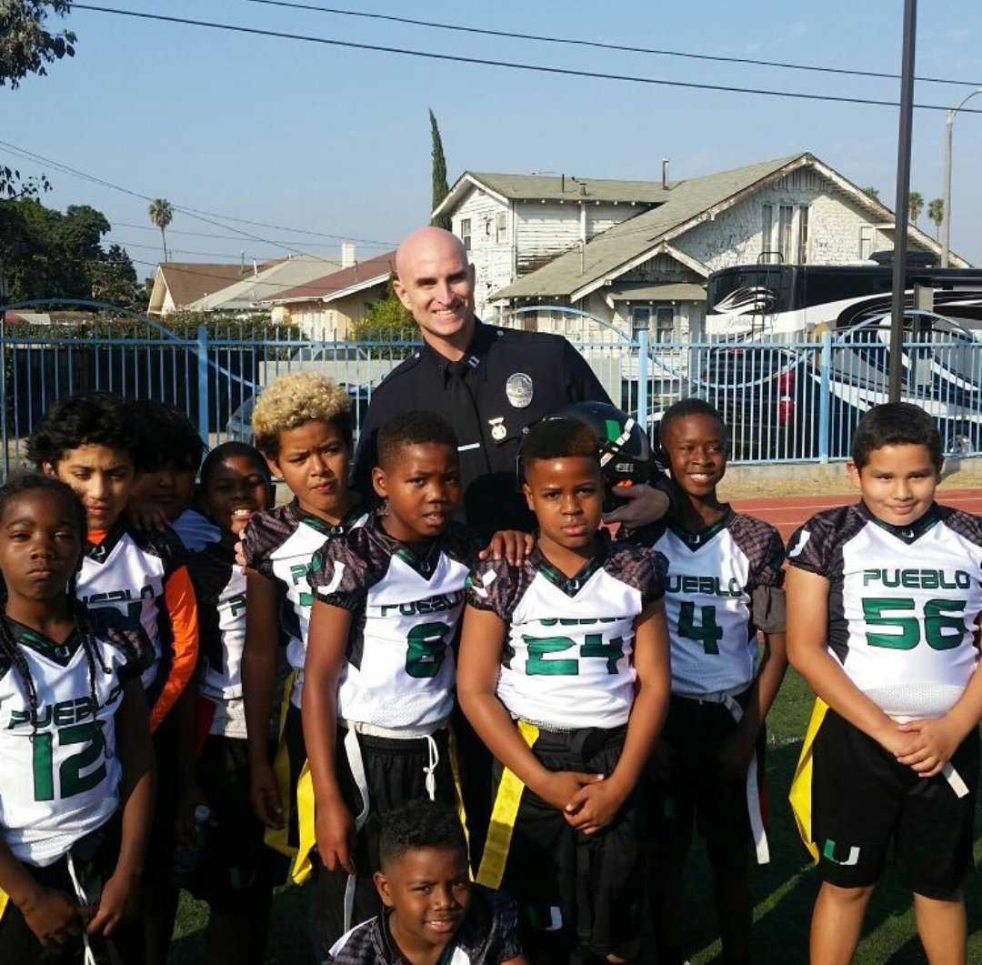 PuebloUnited's tweet photo. In appreciation of our first season! A special thank you to @LAPD_ARCOS @LAPDRIMKUNAS and HACLA CEO Doug Guthrie. https://t.co/bsJMvE2xWb