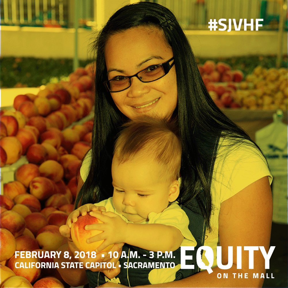 TheCenterSHF's tweet photo. Join Equity on the Mall to stop systemic health inequities in the Valley. All kids deserve safe drinking water, clean air &amp; access to healthy foods. Help make this a #GoldenStateForAll. Join us Feb 8, register @ https://t.co/mYpVxirTkB #SJVHF #ValleyRising https://t.co/ID8xZ7ktin