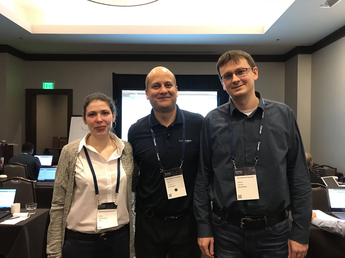 lpingarron's tweet photo. Best training class @Acumatica #AcumaticaSummit #DistributionIntermmediate https://t.co/KO82tRPiMs