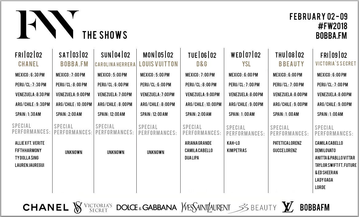 EstacionBobba's tweet photo. Te presentamos el calendario y horarios de la Fashion Week junto a @FamiliaLorenzHB 

¡Hoy comenzamos!

No te lo pierdas... https://t.co/TJ7BSOvfAq