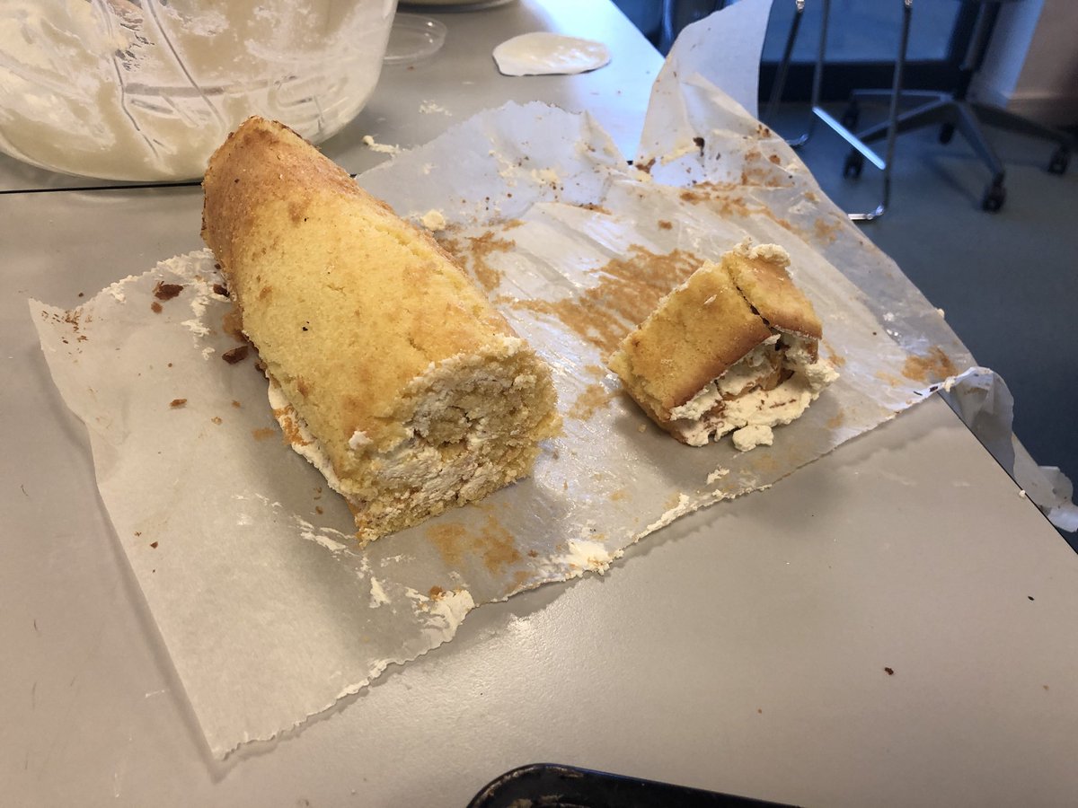 Q3_DT's tweet photo. Our year 8 students have been busy this morning making delicious swiss rolls @q3academy #food #dt #design #swissroll https://t.co/yGwH1ywxwm