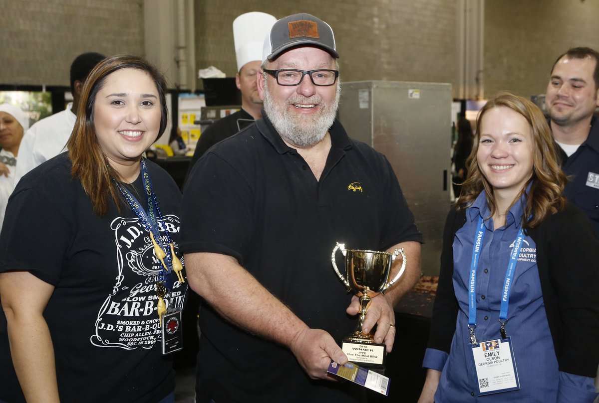IPPEexpo's tweet photo. Atlanta Restaurants Bring the Heat to 2018 IPPE: JD’s BBQ Named Best Overall BBQ Winner and Braves All-Star Grill Named Best Overall Chili Winner #IPPE  #IPPE2018 https://t.co/cFjzFkKTjq https://t.co/vvgJU9ZmFD