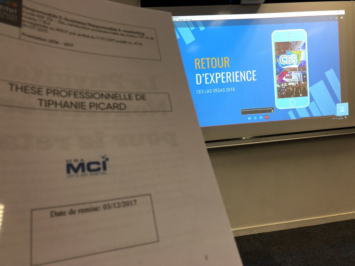 alexandre3h33's tweet photo. Quand tu écoutes la soutenance de thèse pro de @PicouTiph  "Le digital in store - Nouvelle ère pour le retail" et que tu es dans une salle à léonard de vinci à la défense et que la presentation est diffusée live depuis San Francisco #memepaspeur #MBAMCI https://t.co/RZuMYyiGzg