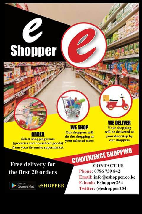 droid254's tweet photo. Found this app called #eshopper254 on the playstore that let's you make orders from supermarkets and they deliver to your doorstep https://t.co/W5sZNC5IZd https://t.co/VnjQqyXF1B