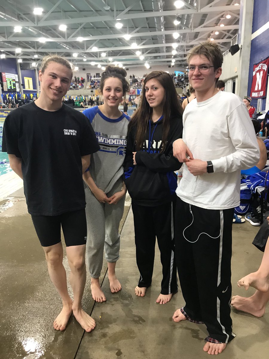 CHSSpartanSwim's tweet photo. Spartans are looking strong, y’all! So far, we’ve qualified for tomorrow’s finals - Boys and Girls 200 Yard Medley Relay, Boys 200 Free, and Boys 100 Fly!  And the meet is only a little over half done! @CHSSpartans https://t.co/nfqhmEXX4J