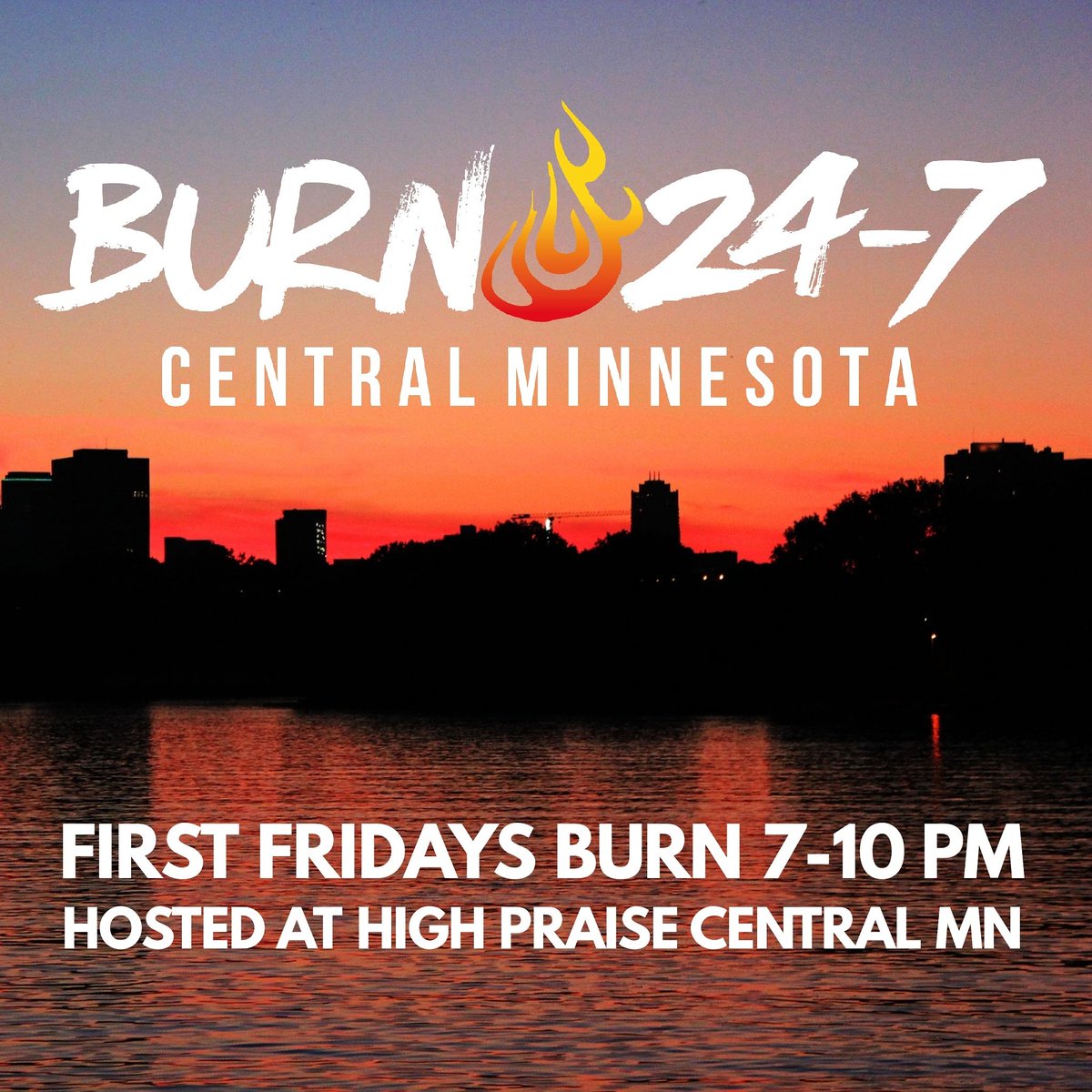 BurnCentralMN's tweet photo. Tonight! 3 hours of continual #worship and #prayer. Join us on the First Friday of each month as we proclaim the beauty &amp; worth of Jesus. 🔥❤ #FirstFridays #burn247 #burn247global #burnnights #burn247cmn https://t.co/WQtOTF1xu4