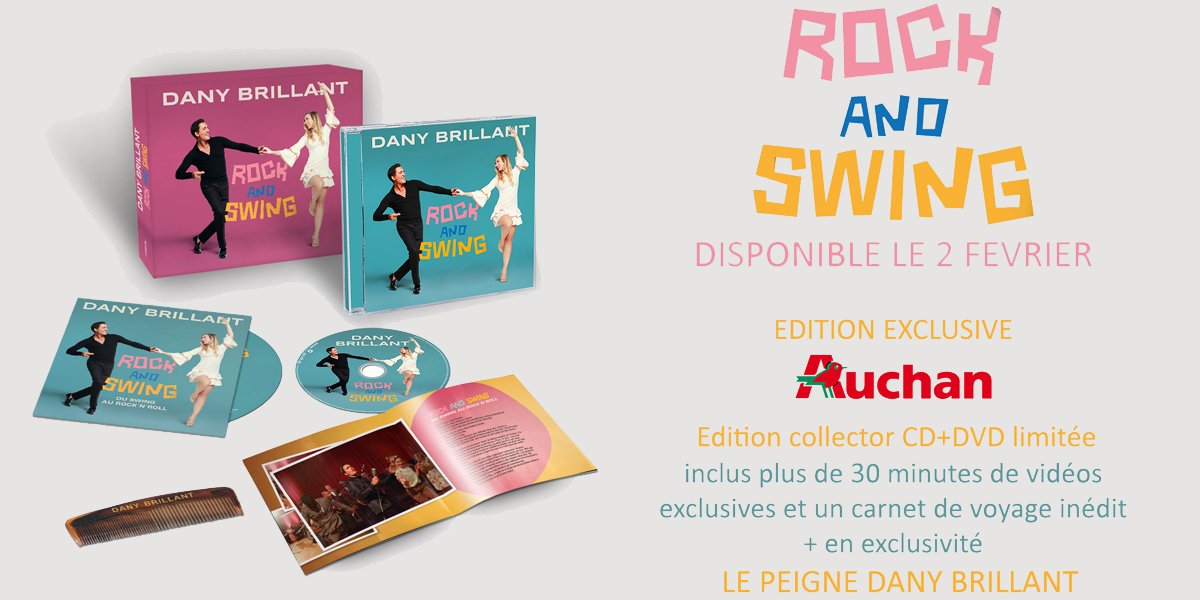 #Jeuconcours à l'occasion de la sortie du nouvel album de <a href="/Dany_Brillant/">Dany Brillant</a> !💃  RT + Follow <a href="/AUCHAN_France/">Auchan</a> et tentez de remporter 10 albums exclusifs Auchan dédicacés par l'artiste. 🎤