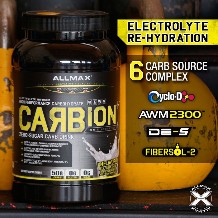 ALLMAX's tweet photo. Do you need a better way to power your #workouts? 
With a #stimfree, #electrolytedrink that speeds recovery?
#CARBION+ has a supply of #energy for #workoutintensity supplied to the #muscles, sparing muscle glycogen depleting, staving off muscle catabolism &amp; increasing recovery. https://t.co/F7ZUBt4Hl8