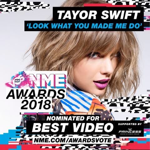 taylornation13's tweet photo. DON’T 👏 FOR 👏 GET: @NME Voting closes Monday! Get your votes in now 📊 https://t.co/Ewv90Erit0 #VO5nmeawards https://t.co/4Oglj7rcHD