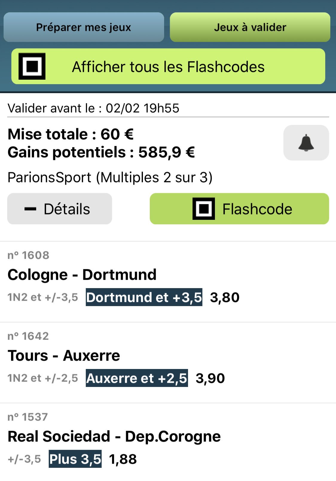 NOU (Pronosoft) on Twitter "Je viens de valider ce fun en 2 sur 3. Je