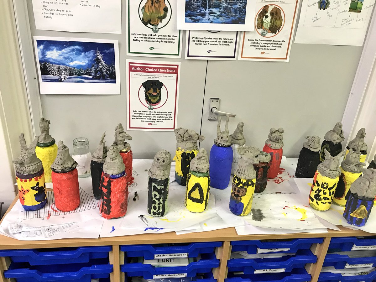 MissDentNQT's tweet photo. Year 4 have loved investing the ancient Egyptians we even made our own canonic jars #ysjprimed #ancientEgypt #year4 https://t.co/w52ZuC6ZmA