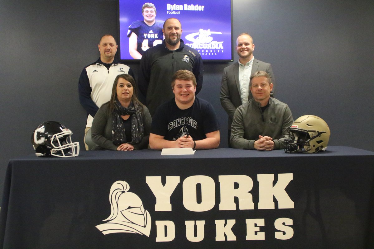YNTKush's tweet photo. York senior Dylan Rahder will continue his education and football career at Concordia University next season. @yorknewstimes https://t.co/CjuPnIunIv