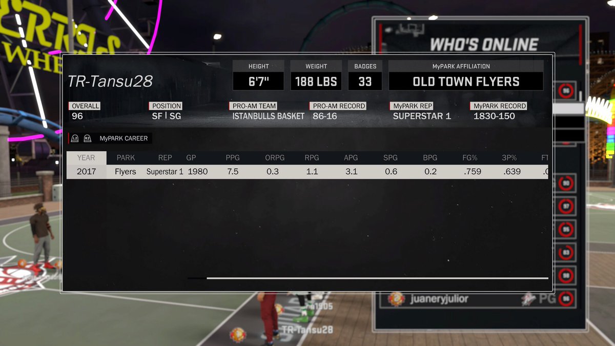 TR_Tansu28's tweet image. Me and my brother sca1905 stats from 2K17 #2KDraftUs #NBA2KLeagueCombine @NBA2KLeague