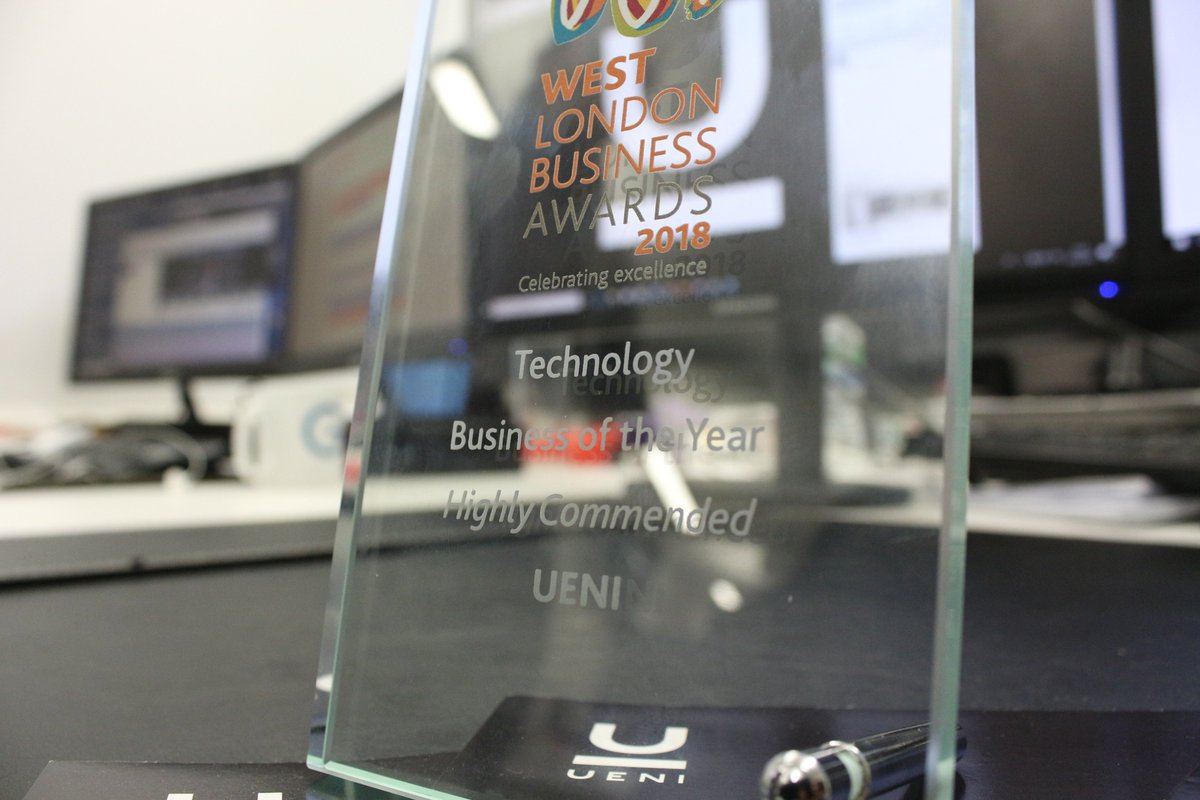 UENIltd's tweet photo. Such a great night at #wlba18!! Thanks to all the organisers for this event, we're really excited that @UENIltd received a highly commended #award in the #technology business of the year category https://t.co/0CogovPzPR