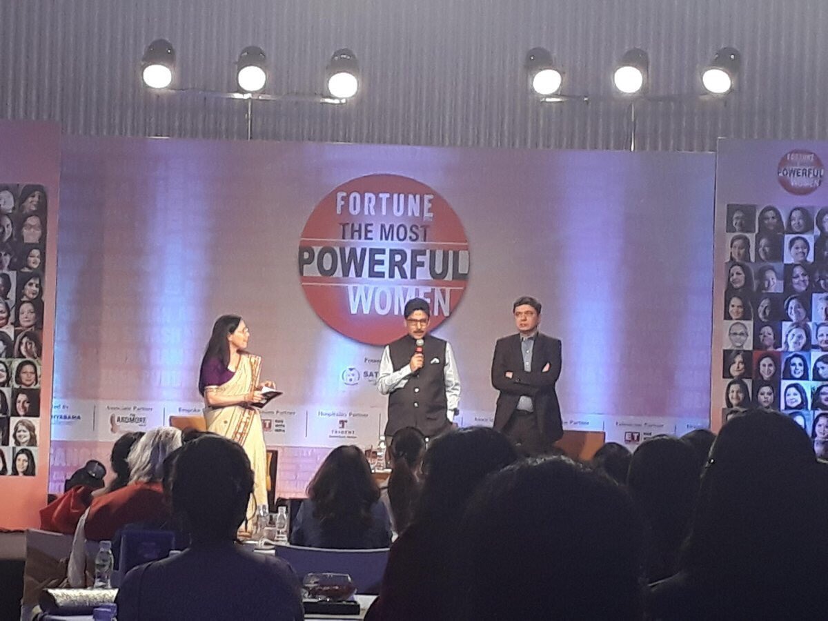 PrabirJha's tweet photo. Speaking At the @FortuneIndia event that saw the #MostPowerfulWomen in India being felicitated.Crisp, smart event. Inspiring Achievers. Well done! #PrabirInsights #MPW2017 https://t.co/BZ2zAJ7bKW