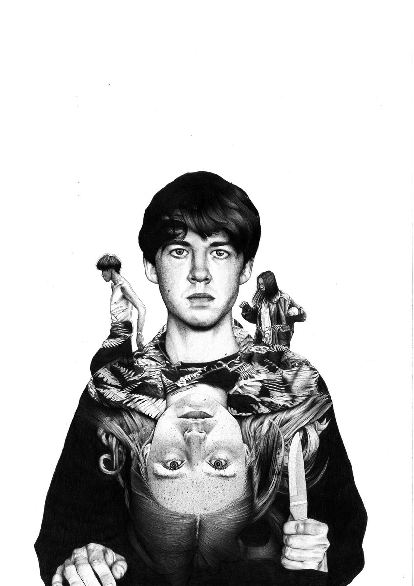 Nuno_Ramalhao's tweet photo. Hello Twitter !

My latest illustration: #TheEndofTheFxxxingWorld 

#illustration #drawing #Netflix https://t.co/MJU4s3RE3A