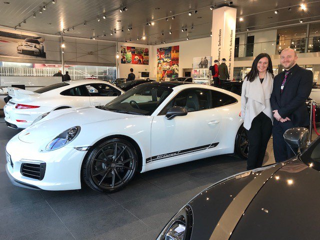 porschewolves's tweet photo. Congratulations to Mr & Mrs Tincknell on collection of their brand new 911 Carrera T!
#911CarreraT #PorscheWolves #Handover #Fridayfeeling https://t.co/ZrKhpOVhke