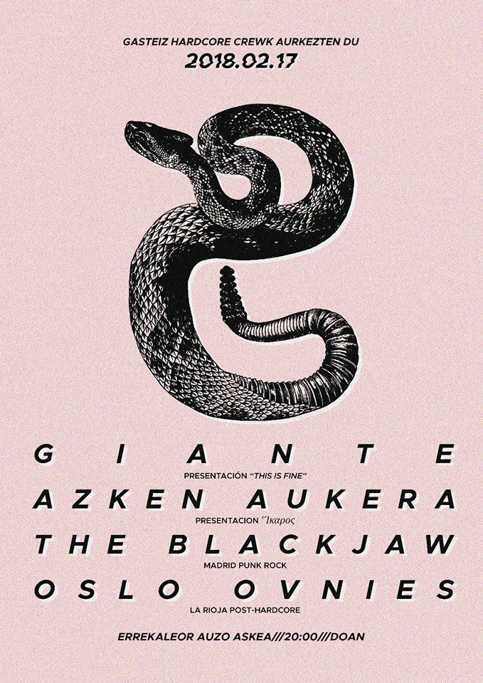 TheBlackjaw's tweet photo. VITORIA-GASTEIZ 17.02.2018! Por fin tocamos "Men of Prey" en Euskadi! MUCHAS GANAS! #gasteizhardcorevrew #giante @osloovniesband #azkenaukera #theblackjaw #euskadiuberalles #menofprey https://t.co/3xzXhsKDx2