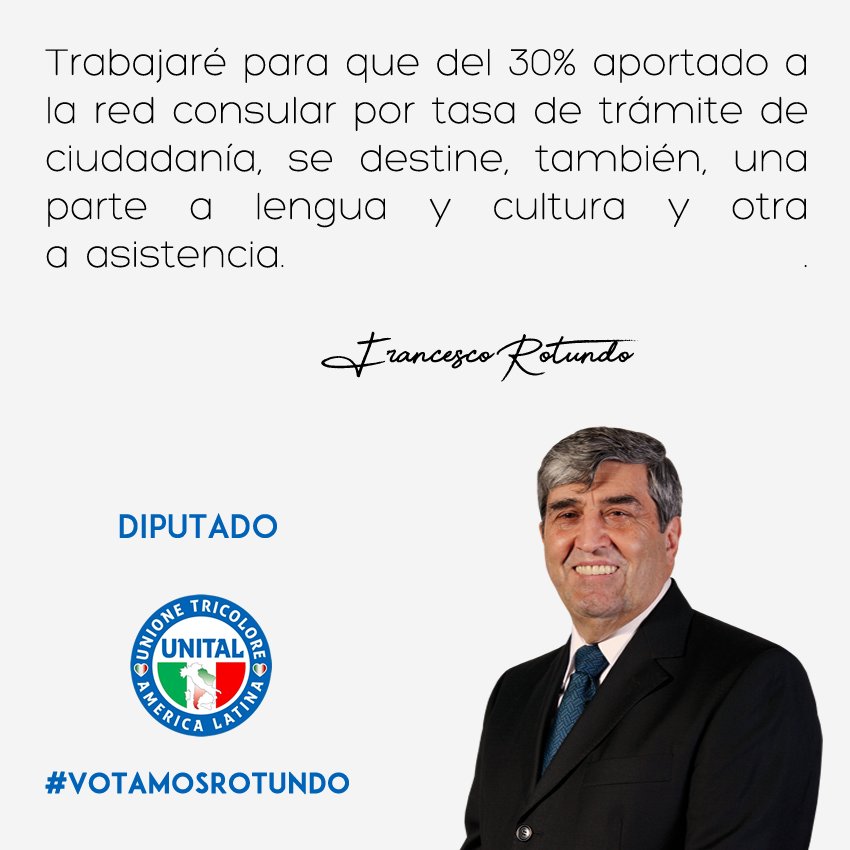 FRotundoArg's tweet photo. #votamosrotundo #frotundounital #elezioni2018 #elecciones2018 #Unital #UniteAUnital https://t.co/J7n9s5PH0S