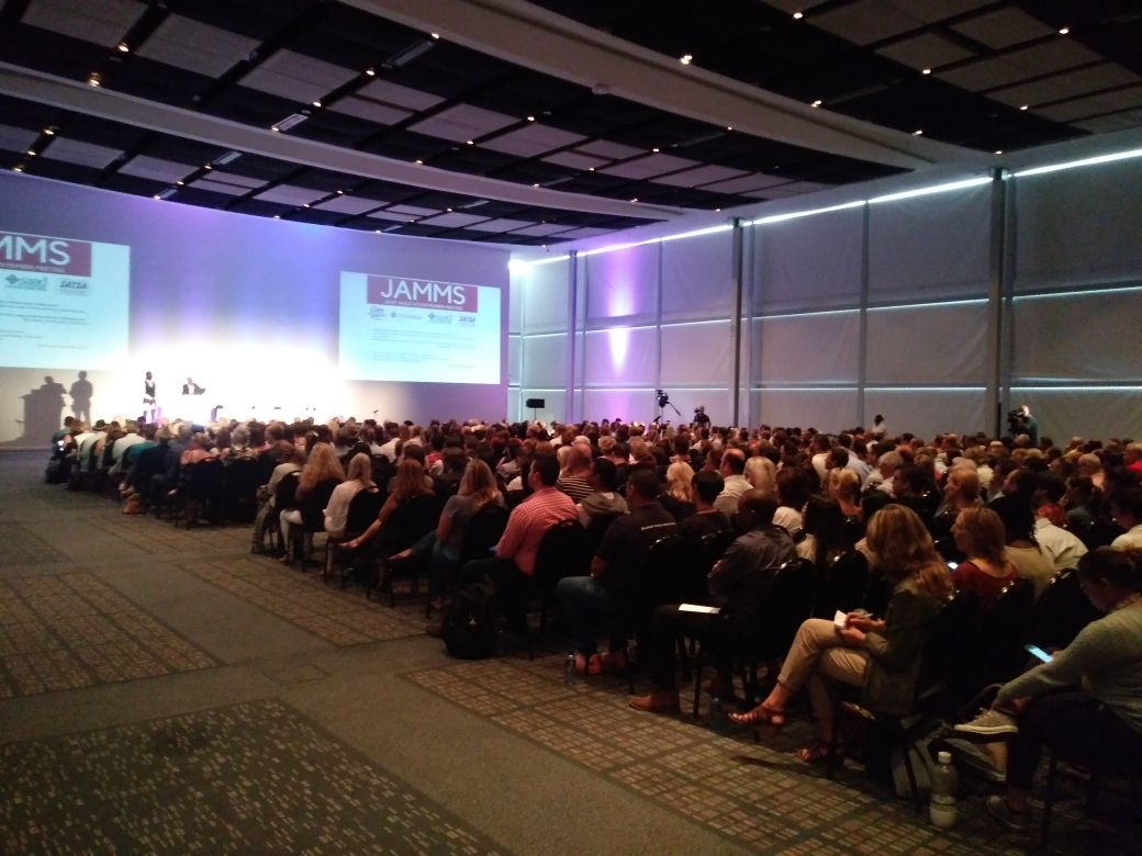 A packed ballroom for JAMMS.
