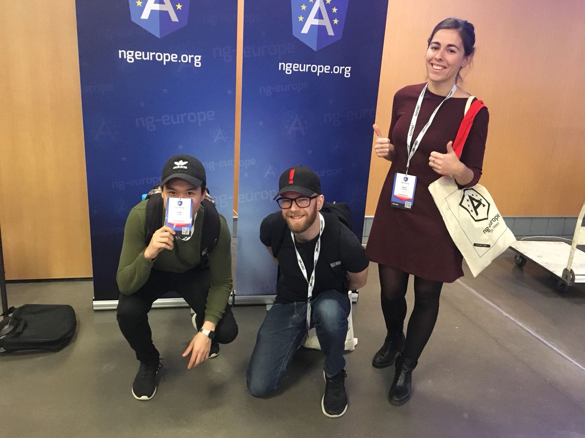 mediaBunker's tweet photo. Our Angular connoisseurs Nan, Rizki and Ilana getting ready for some code epicness at #ngEurope :) #angular #paris 😎 https://t.co/kxqxcSZw1i
