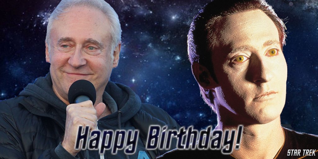 StarTrek's tweet photo. Please join us in wishing both @BrentSpiner AND #Data a #HappyBirthday! #LetsCelebrate #StarTrekFamily  #StarTrek #TheNextGeneration https://t.co/86SxPdkRQC