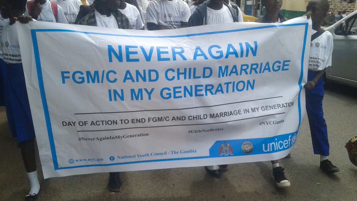 Sulaymanceesay1's tweet photo. #Youth of Banjul are taking action to #EndFGM/C &amp; #ChildMarriage as part of #NeverAgainInMyGeneration campaign funded by @UNICEFGambia &amp; implemented by @GambiaNYC, @RojalnuGambia others @Mokendeh1 @MaslamSanneh @EdrisaNjie @ceesaylamin2001 @BarrowPresident @ksillah1 https://t.co/pRiFN90u9P