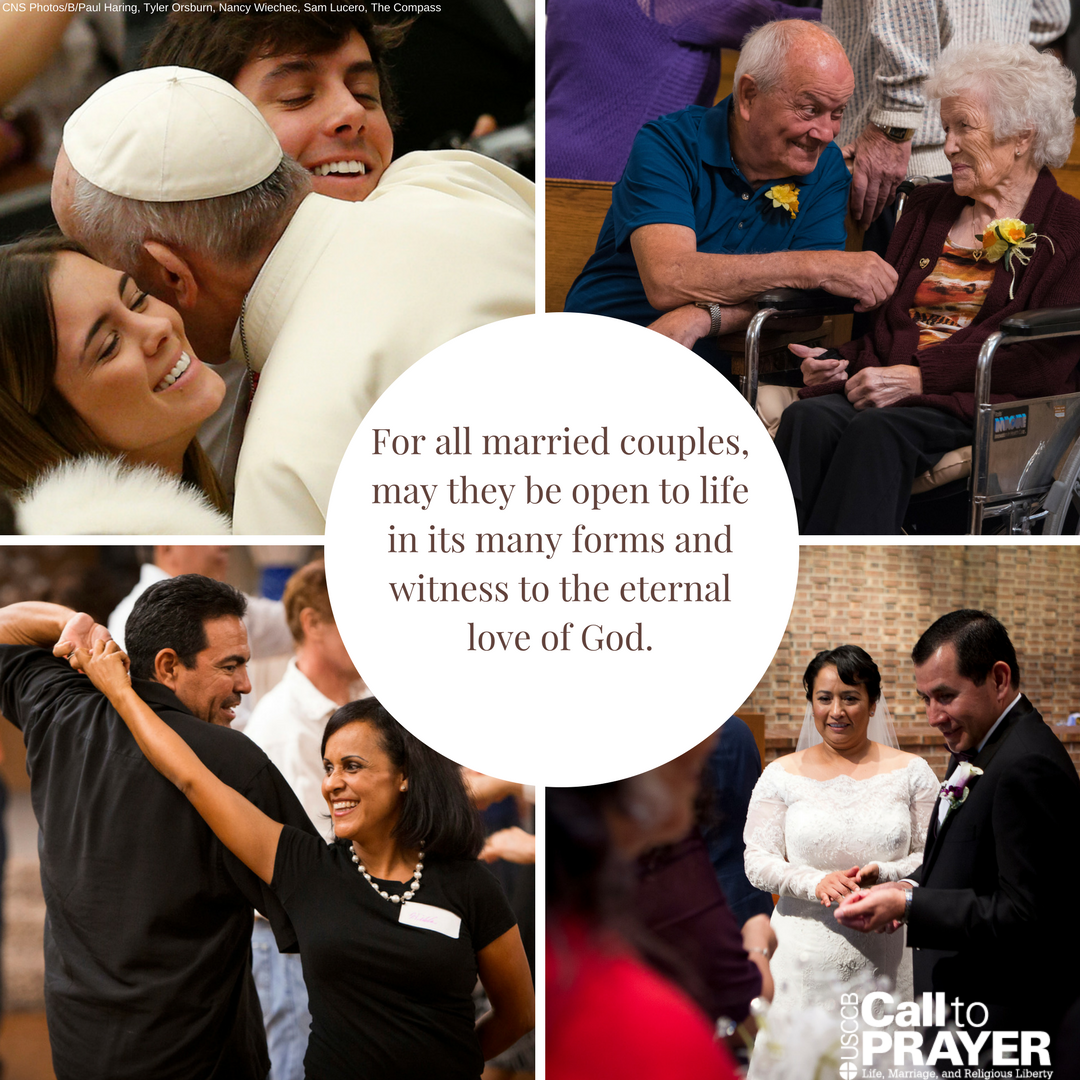 foryourmarriage's tweet photo. Today's #Call2Prayer intention: For all married couples, may they be open to life in its many forms and witness to the eternal love of God. https://t.co/rOV5dftpor https://t.co/pnzdbfvgVX