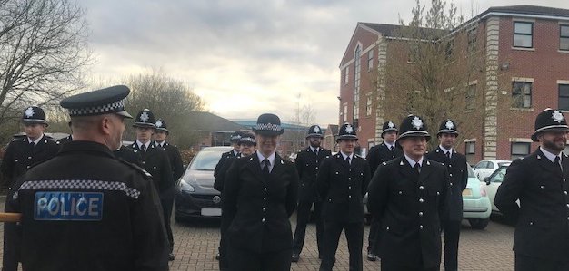 Student Constables from IPLDP 28 have had their final inspection by Inspector Chester before their passing out next week. Just one more week until they're out working in our county! 🚔