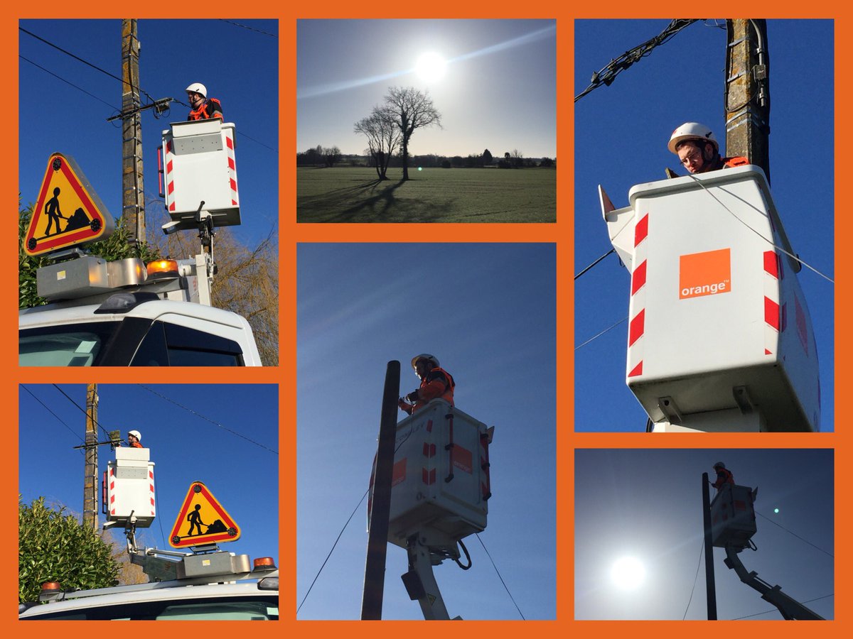delphine_picou's tweet photo. Technicien #So Orange sur le terrain avec 1 météo capricieuse : après la pluie le froid mais toujours là pour nos clients #uilpc #fierté https://t.co/QV9OszCvjS