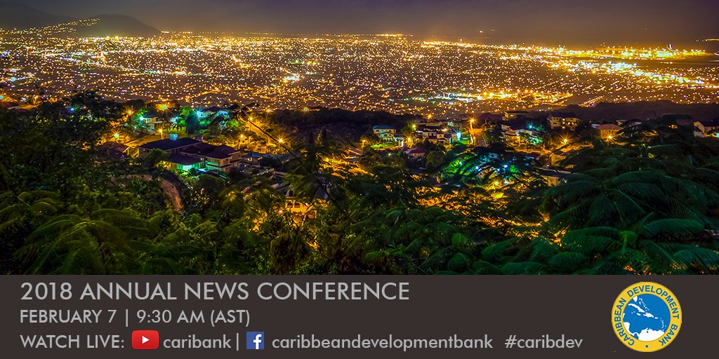 Caribank's tweet photo. How did the Caribbean economy perform in 2017? How can we improve? Join us on February 7 at 9:30am (AST) on https://t.co/K9614E5WIE to find out. #caribdev https://t.co/GZlDbVHa7g