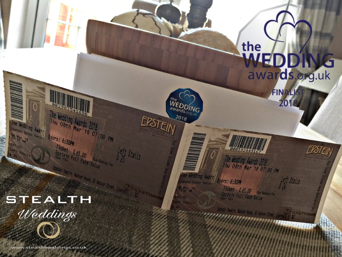 LOOK whats come through the post today!! 
Our tickets to The Wedding Awards 2018 #TWA18 The Wedding Awards Seriously cannot wait!! Excited much!! Nicky Widdowson 💕🍾🍾🍾😝