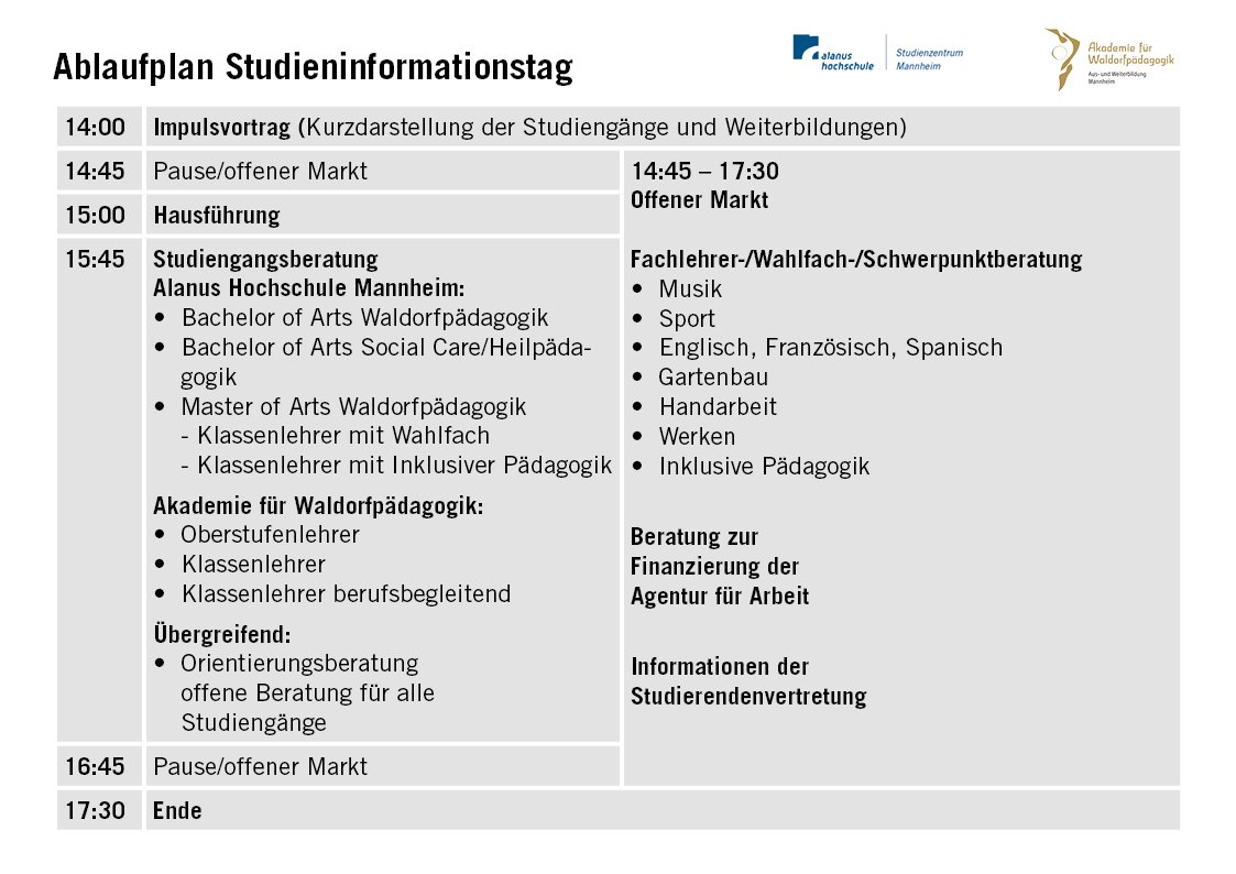 AkademieMA's tweet photo. Nicht vergessen, morgen ist unser #Studieninformationstag im Studienzentrum #Mannheim. Wir freuen uns auf euch! https://t.co/ILwZqNhqXf