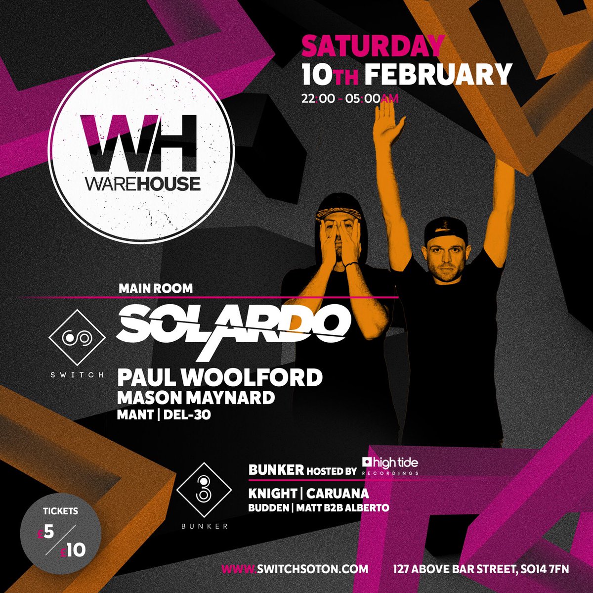 Solardo Sessions Southampton will be SOLD OUT by the end of this weekend! 

Tickets: fatsoma.com/Switchsouthamp…