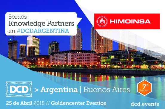 DCD_ES's tweet photo. Las mejores empresas se darán cita en DCD> #Agentina 🇦🇷
@HIMOINSA_Global es patrocinador en #DCDArgentina 25Abril en #BuenosAires
No se lo pierda! Destaque por encima de su competencia en el mejor escenario https://t.co/HiKaFrjGSf #DCDBAires @himoinsateam @HimoinsaLatam https://t.co/PJH6y9Bmtv
