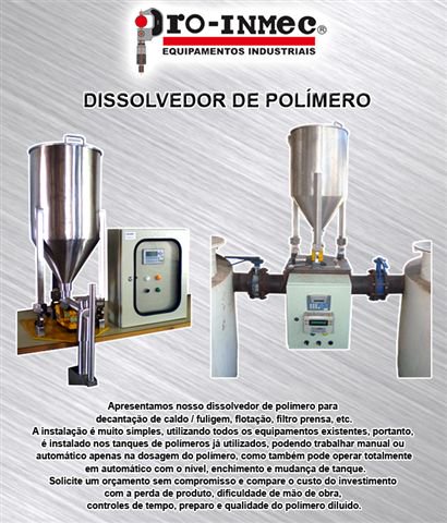 ProInmec's tweet photo. Dissolvedor de Polímero
 Consulte-nos (16) 3951-4035 - contato@proinmec.com.br
 #decantacao #flotacao #filtroprensa #proinmec #filtracao
https://t.co/Dly66lkbt9 https://t.co/TgCKAmCqnj