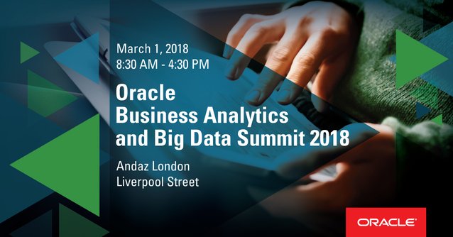 FrankGermany's tweet photo. If reducing costs, enabling innovation, or generating revenue &amp; profits are on your 2018 priority list, take the Road to #BigData and register for Oracle Business #Analytics and Big Data Summit. https://t.co/ooDNS6vqHx https://t.co/RP2Hktq1Dy