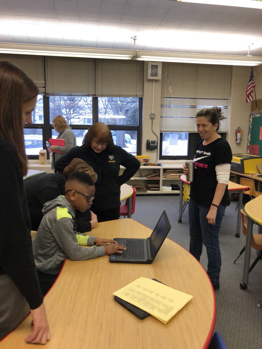 EdServiceschuh's tweet photo. Ed Services team visits a before school Makerspace club for 1st graders @CHUHSchools @CHUHGearity #TigerNation https://t.co/EeIEMc6Ajs