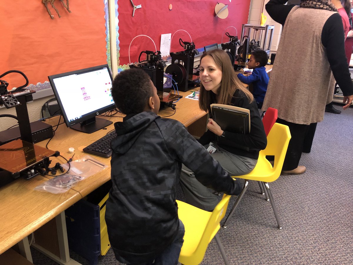 EdServiceschuh's tweet photo. Ed Services team visits a before school Makerspace club for 1st graders @CHUHSchools @CHUHGearity #TigerNation https://t.co/EeIEMc6Ajs