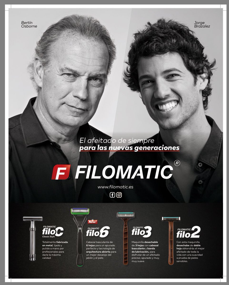 GraficoGafe's tweet image. Si haces un anuncio de maquinillas de afeitar, por lo menos asegúrate que los famosos / modelos se afeitan para la foto
#Filomatic