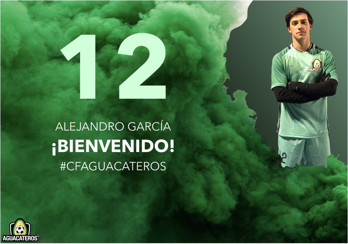 CFAguacateros's tweet photo. OFICIAL: ¡Se ha completado un traspaso con @The_IBs_FC para fichar a @Alex97Garcia1! ¡Bienvenido Alejandro al Club de Fútbol Aguacateros! #Aguacatec https://t.co/eIi1i0FvYL