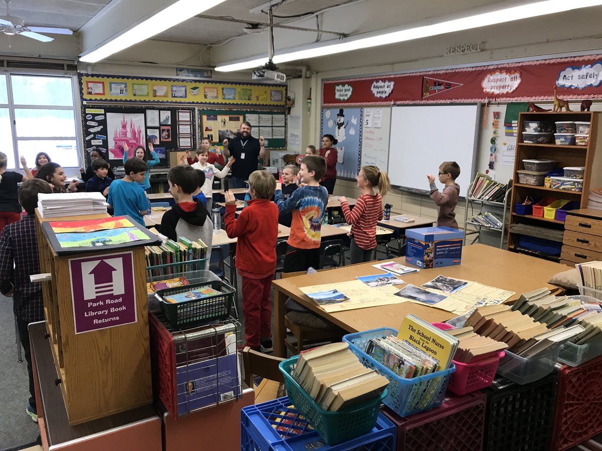 PCSDParkRd's tweet image. A sea of red and some school-wide movement in every classroom to kick off Friday and Heart Healthy Month!