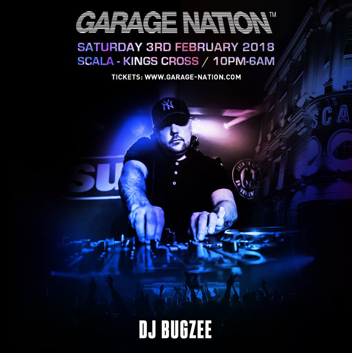 garagenation's tweet photo. Catch @djbugzee at Garage Nation Scala tomorrow night, 90% of ticket sold! Get yours at https://t.co/A2paim1ixA https://t.co/ZjiSzhtbYz