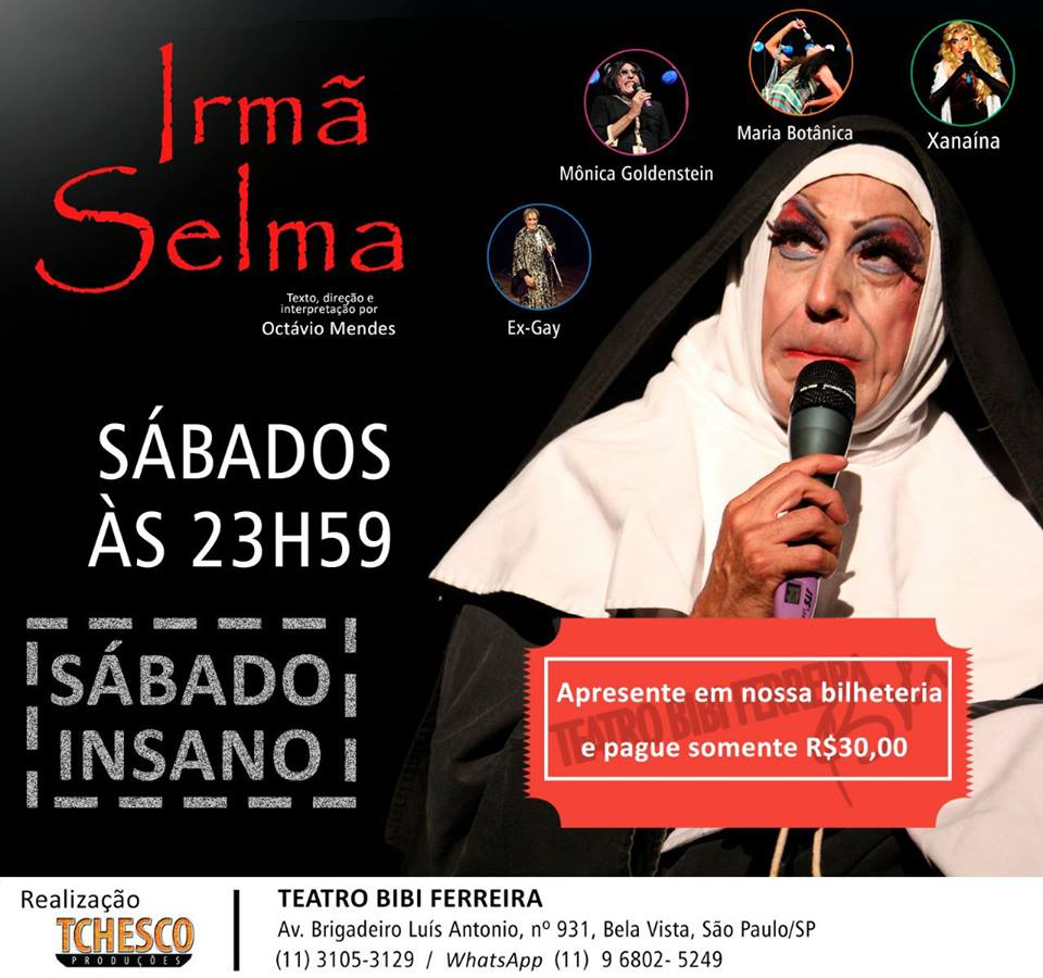 Tchesco2017's tweet photo. AQUI NO TEATRO BIBI FERREIRA🎭
Quinta - EX BOM É EXUMADO - 21h
Sexta - AS FILHAS DA MÃE - 21h
Sexta - O Fantasma da Minha Sogra - 23h
Sábado - As Filhas da Mãe - 20h30
Sábado - O Fantasma da Minha Sogra - 22h30
Sábado - Irmã Selma - 23h59
Domingo - As Filhas da Mãe - 20h00 https://t.co/jvARObAVnx